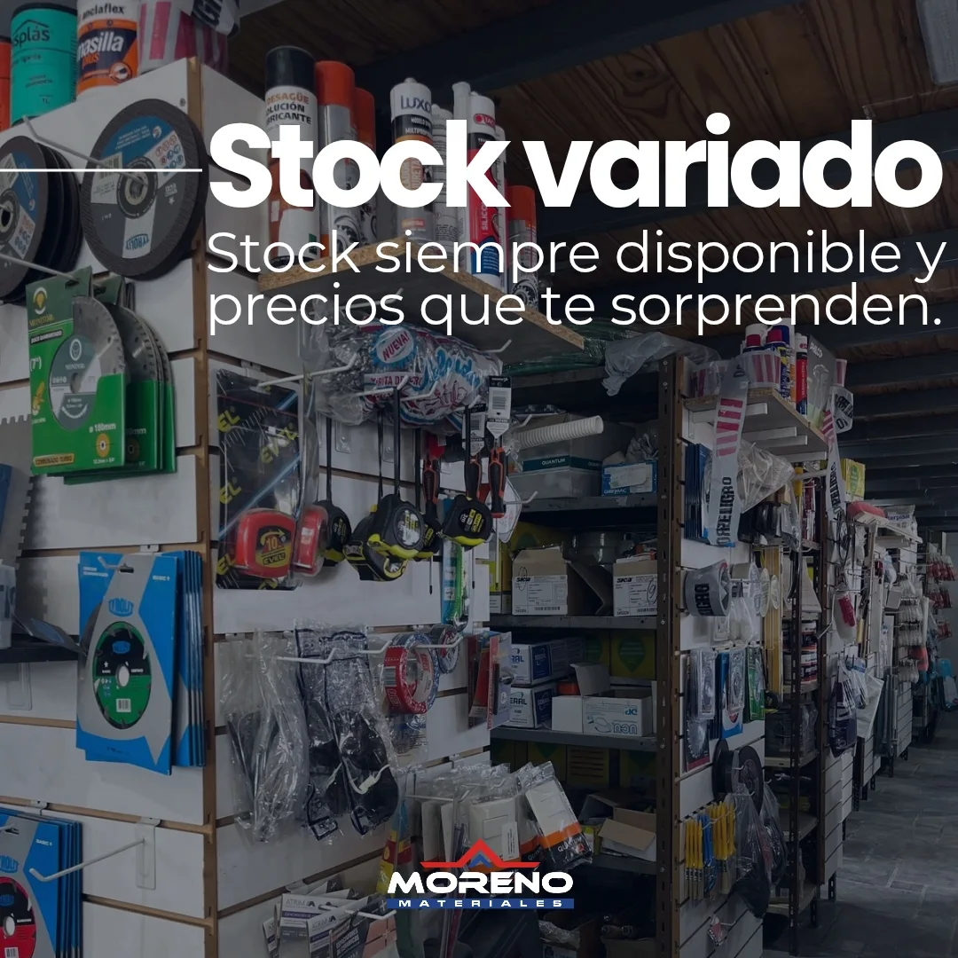 Todo proyecto comienza en Materiales Moreno, segunda placa